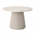 Tavolo da pranzo rotondo in marmo e metallo H75 cm