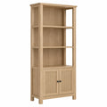 Libreria in Rovere con Ante in Rattan